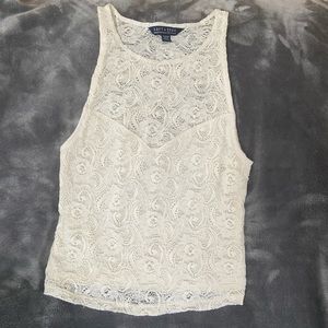 American Eagle white lace tank top 3/$20